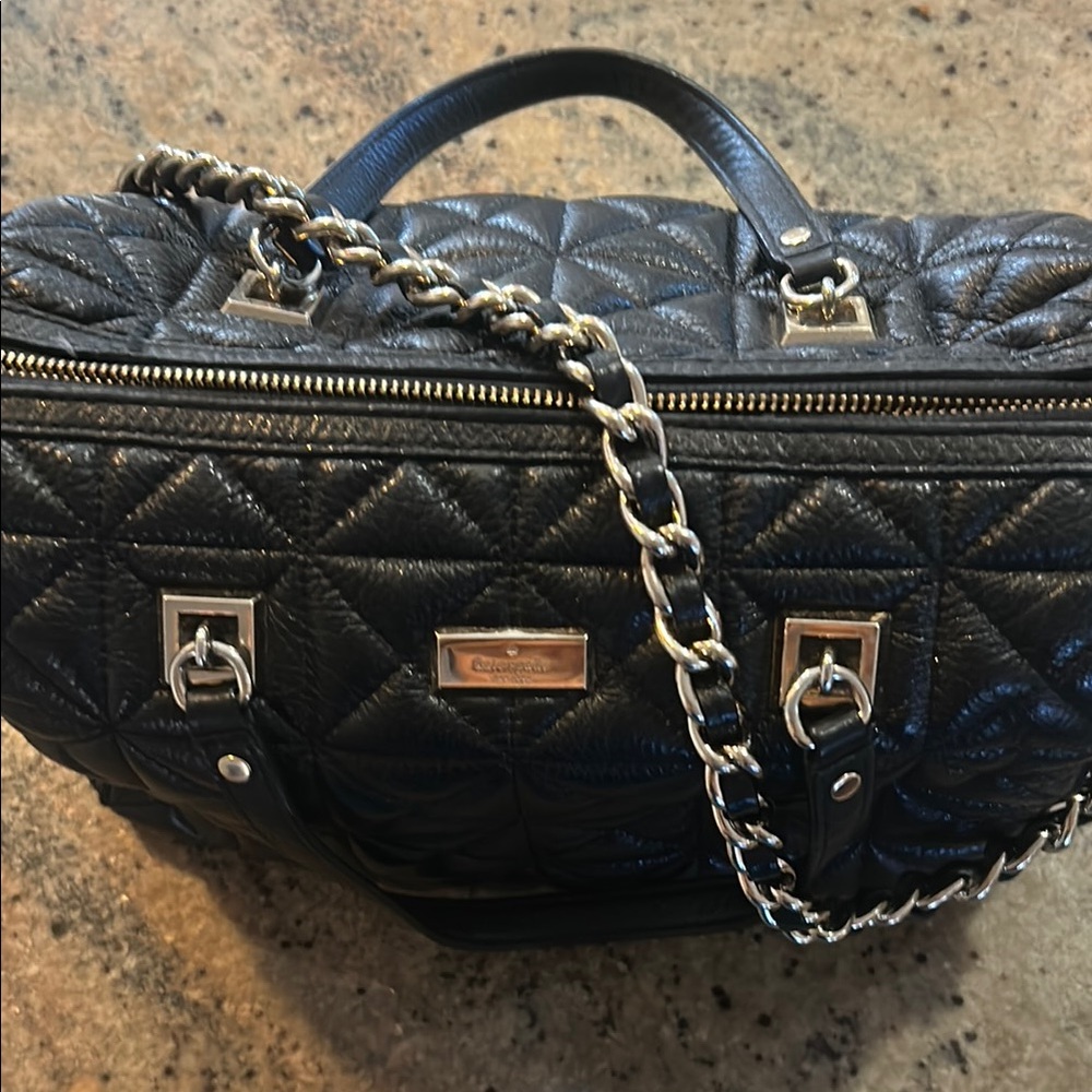 Kate Spade Black Quilted Shoulder Bag